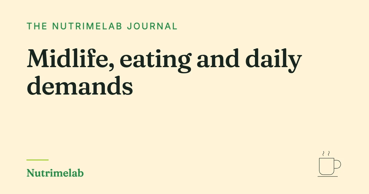 Emotional eating in perimenopause: when old patterns get louder